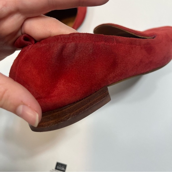 Tory Burch Leigh Loafers Tomato Red Size 6 - Picture 6 of 11